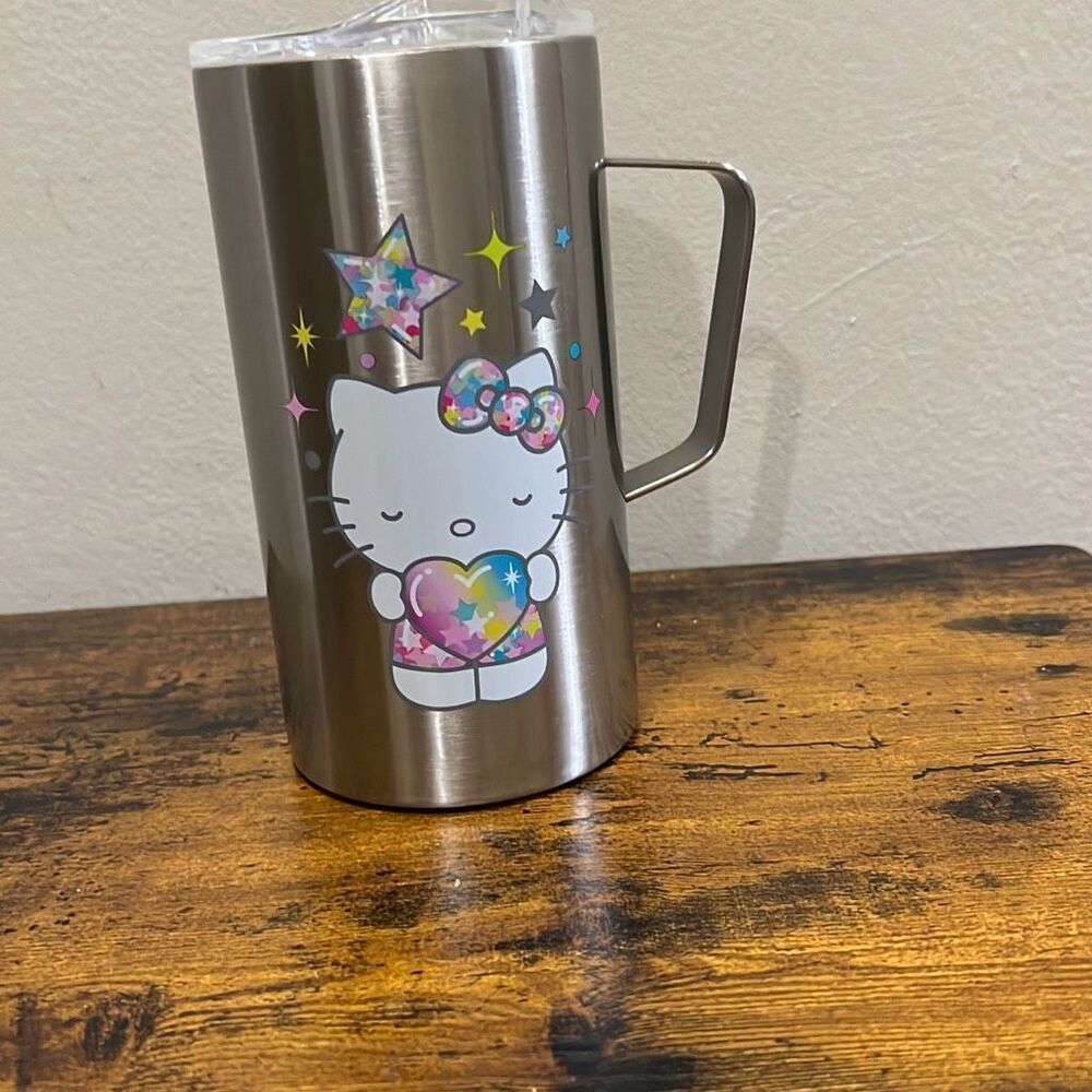 New Hello Kitty silver tumbler